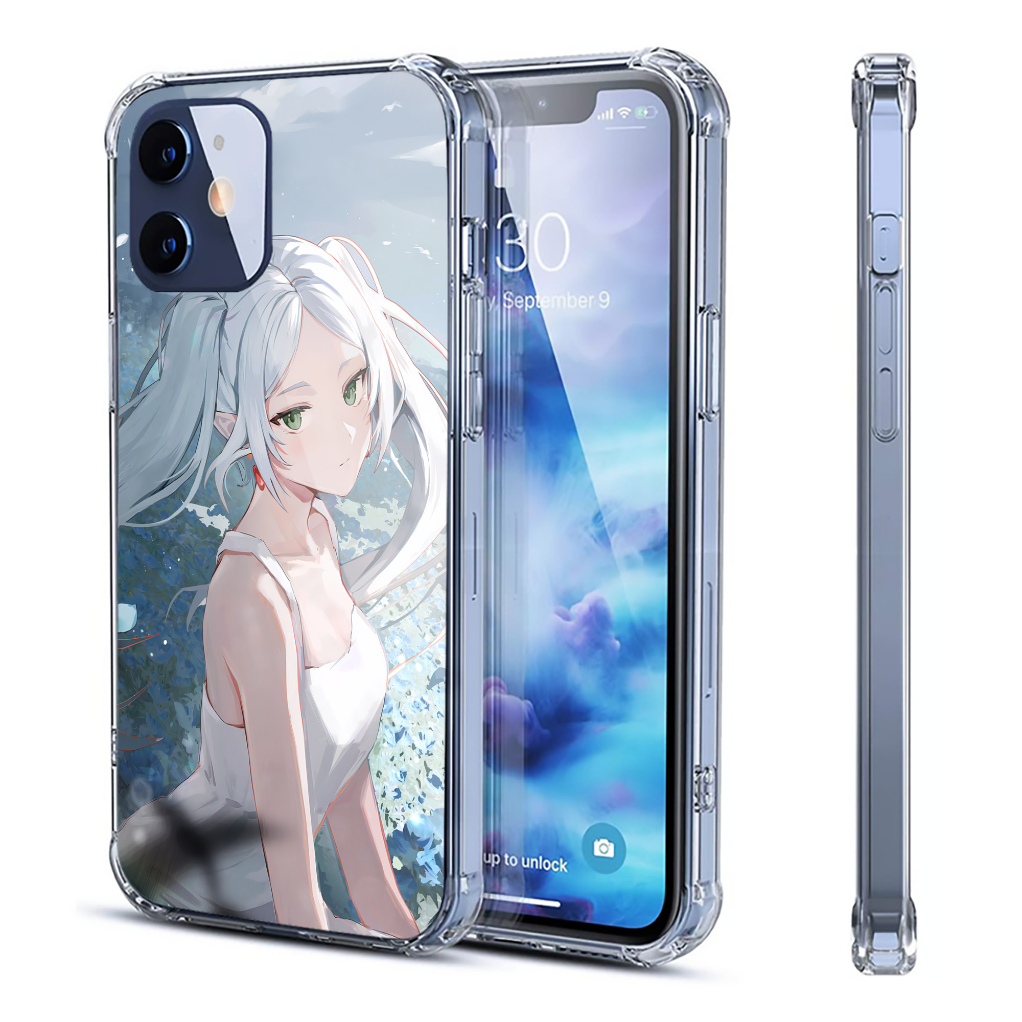 （画像用） 葬送のフリーレン Frieren 【iPhone 12シリーズ対応】透明スマホケース（クリアソフトケース）
